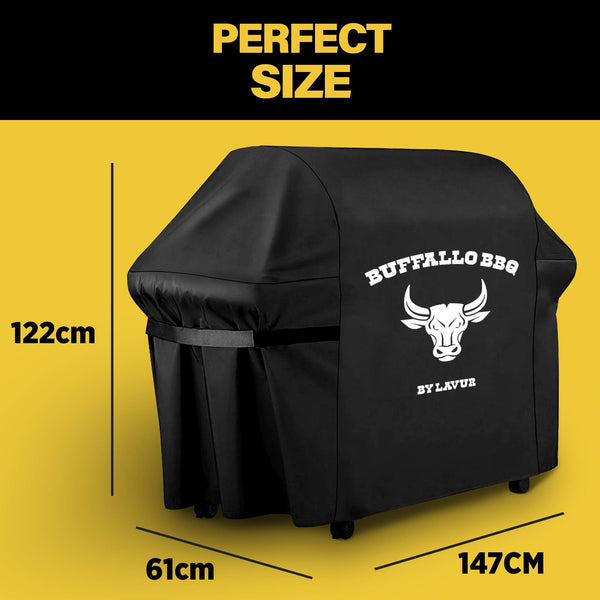 Buffalo BBQ Premium Grill Cover - Waterproof Cover for the Grill - Weatherproof All Year Round - Universal Size