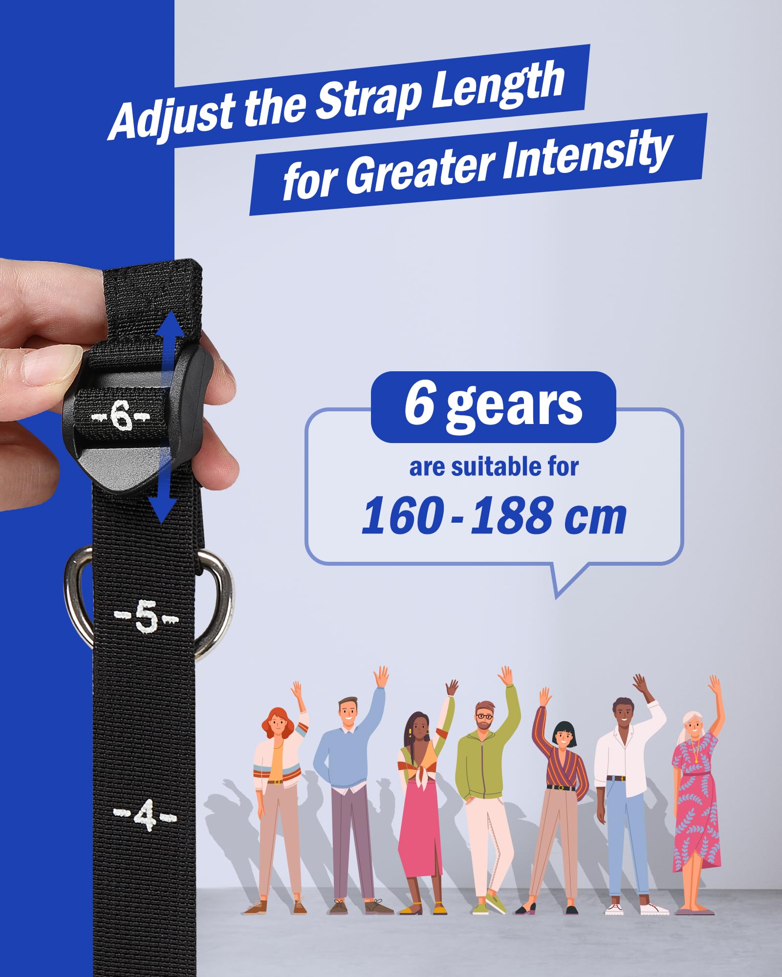 ALongSong Pilates Equipment Home Gym Workout With 6 Resistance Bands 20/40/60lbs With Protective Sleeves Pilates Bar Set Adjustable For Strengthen