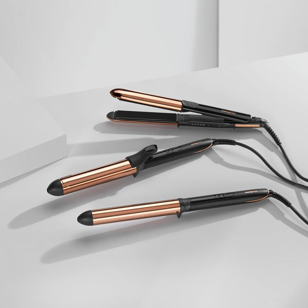 BaByliss Straight and Curl Brilliance Hair Straighteners - Curved Metal Design Easy Styling, Smoothing Titanium Plates, Ionic Anti-Frizz, Fast 15 Second Heat Up, 5 Heat Settings Up to 235°C, 2481U