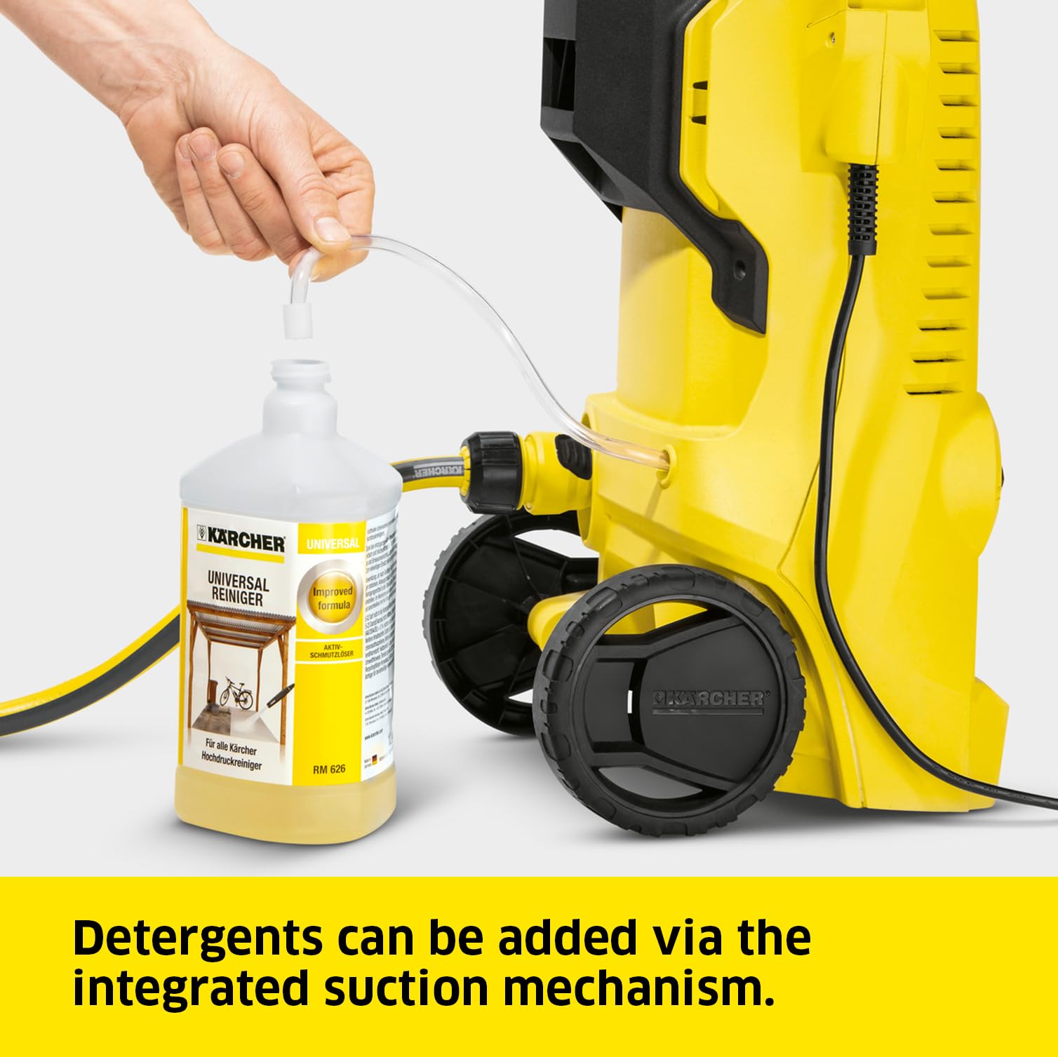 Kärcher K 2 Power Control Home pressure washer, pressure: max. 110 bar, flow rate: 360 l/h, area: 20 m²/h, water filter, weight: 4.0 kg, high-pressure gun, dirt blaster, spray lance, Home Kit