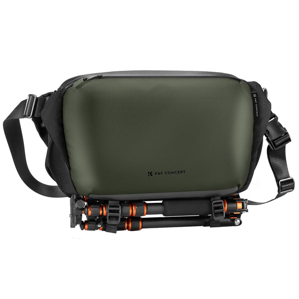 K&F Concept Camera Sling Bag, Camera Bag for DSLR and Lenses, Single Shoulder Camera Case Crossbody Bag with Tripod Holder for SLR Canon Sony Nikon Drone