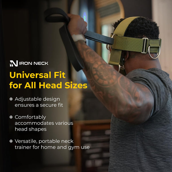 Iron Neck Alpha Harness - Advanced Adjustable Head and Chin Strap - Ultimate Neck Trainer for Home and Gym