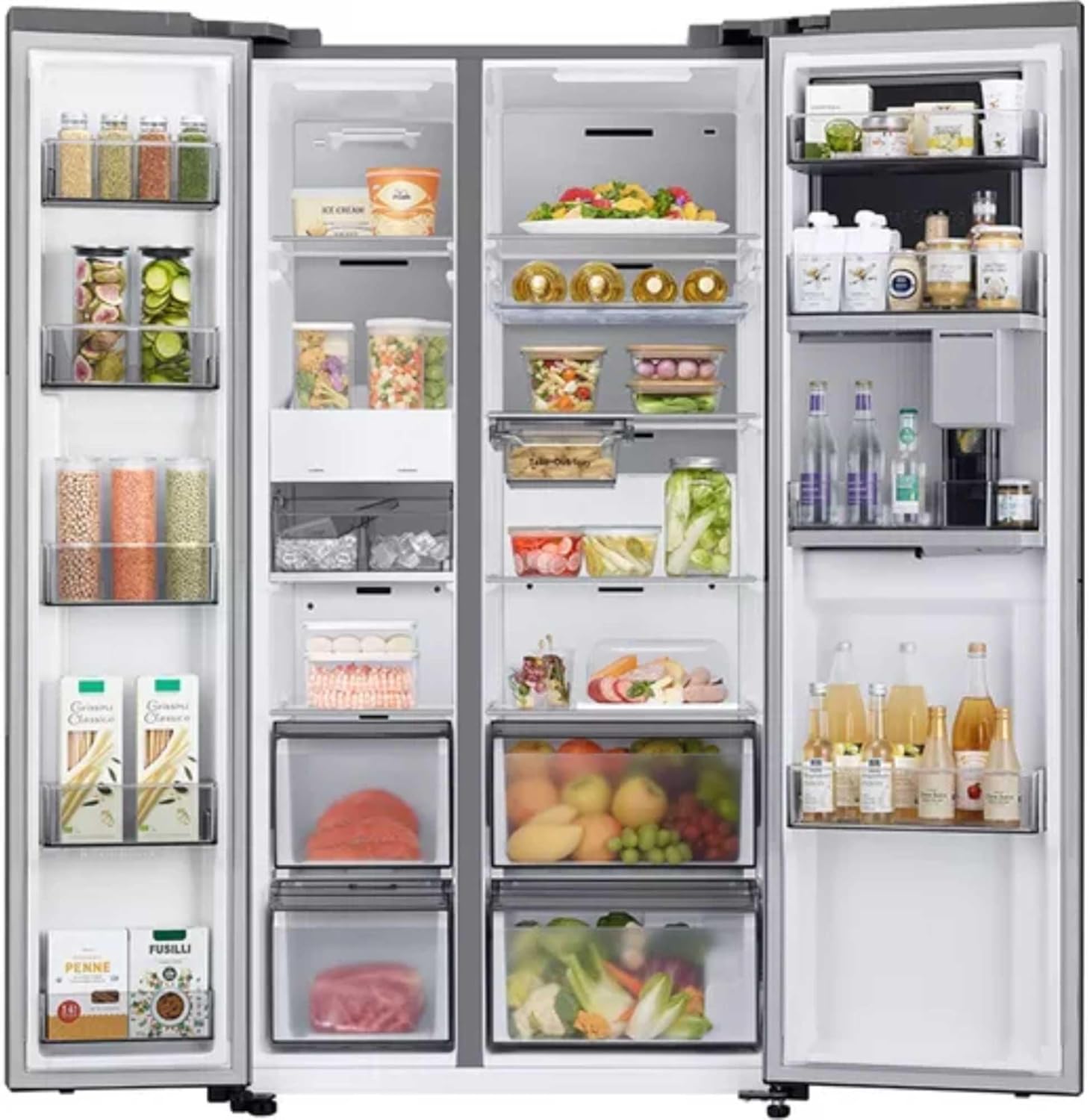 Samsung RH69CG895DS9EU fridge-freezer Freestanding 645 L Silver