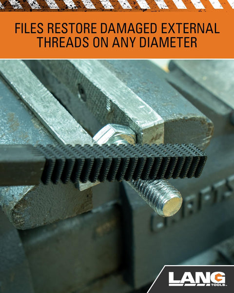 Lang Tools 2584 15-Piece Metric Thread Restorer Set, Black, Gray