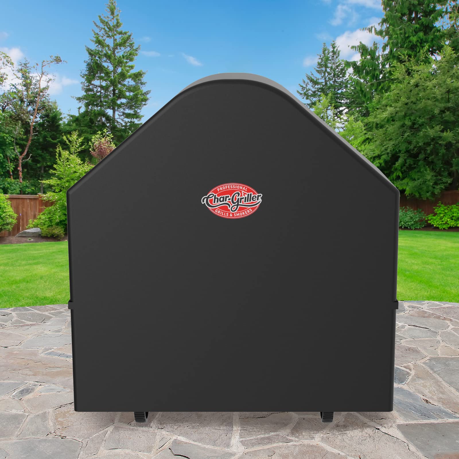 Char-Griller 6455 AKORN Auto-Kamado Charcoal Grill Cover, Black