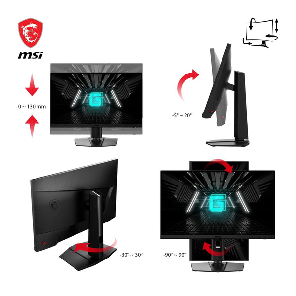 MSI G274F 27 Inch FHD Gaming Monitor - 1920 x 1080 Rapid IPS Panel, 180 Hz / 1ms, 134% sRGB Colour Gamut / G-SYNC Compatible- DP 1.2a, HDMI2.0 CEC