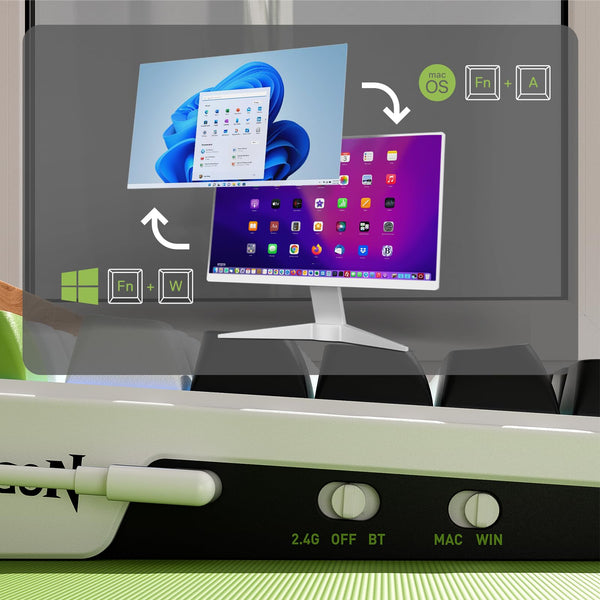 Redragon K686 PRO 98 Keys Wireless Gasket RGB Gaming Keyboard, 3-Modes Anime Mechanical Keyboard w/Hot-Swap Socket, Dedicated Knob Control & Sound Absorbing Pads, Custom Hi-Fi Linear Switch