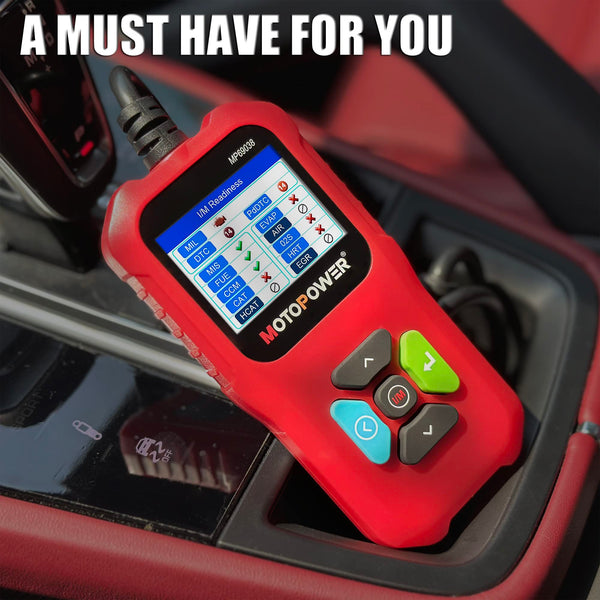 MOTOPOWER MP69038 Car OBD2 Scanner Code Reader Engine Fault Code Reader Scanner CAN Diagnostic Scan Tool - Elite Edition