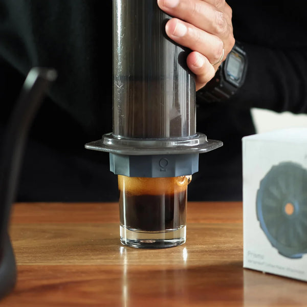 Fellow Prismo Attachment for AeroPress Coffee Maker - Enhance Your Manual Coffee Maker to Brew Espresso-Style and No-Drip Immersion Coffees, Reusable