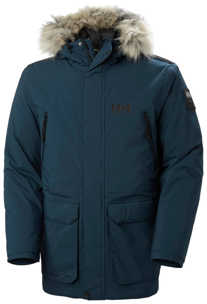 Helly Hansen Men's Reine Parka – Waterproof Insulated Parka with Adjustable Hood and Reflective Details