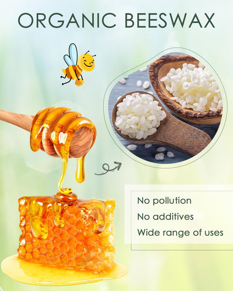 White Beeswax Pellets, Beeswax for Candle Making, Beeswax Pellets Cosmetic Grade Eco Friendly Products, Organic Beeswax for Body, Skin Care DIY, Lip