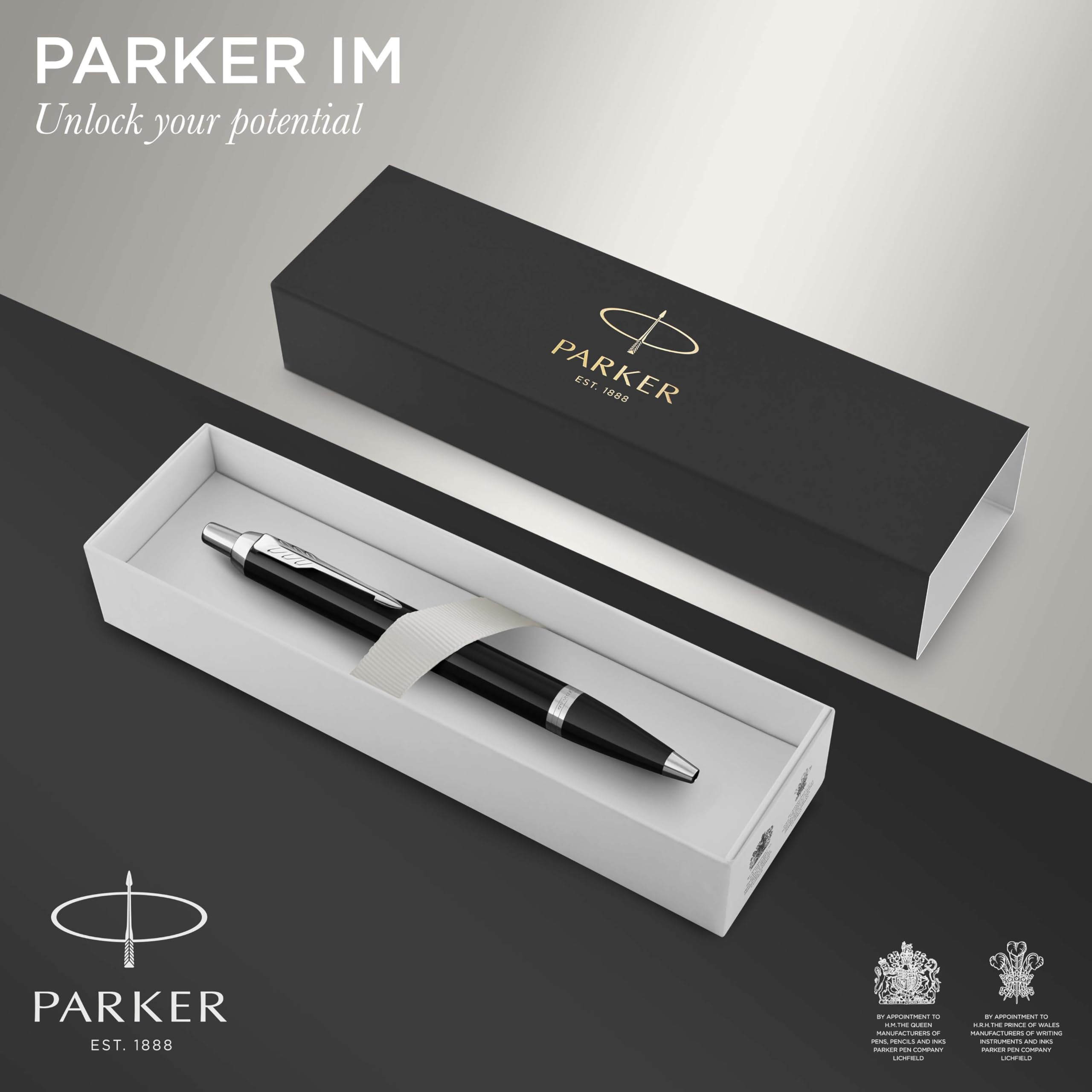 Parker IM Ballpoint Pen | Dark Espresso with Medium Point Blue Ink Refill | Gift Box