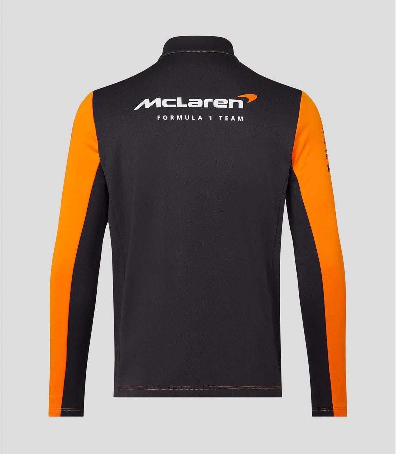 McLaren Formula One Team - Official 2023 Formula 1 Merchandise - Replica Team Quarter 1/4 Zip Top Midlayer - Papaya/Phantom - Men's (XL)