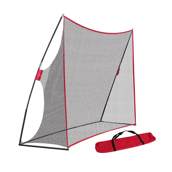JARAGAR Large Golf Net, 10Ft x 7Ft Practice Net with Carry Bag for Indoor and Outdoor Golf Hitting Training (Red)