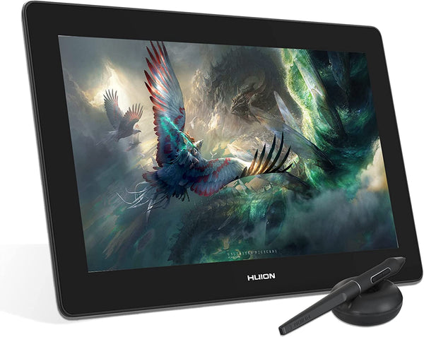 HUION Kamvas Pro 16(4K) UHD Graphic Tablet with Screen, 15.6-inch Monitor Full-Laminated Anti-Glare, Tilt Function 8192 Battery-Free Stylus PW517 for PC, Mac, Android