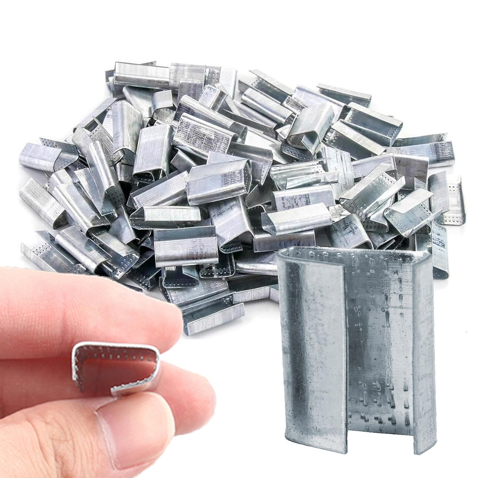 Complete Hand Pallet Packaging Strapping Kit with Tools, 200m PP Band, Metal Seals, and Edge Protectors for Secure Packing