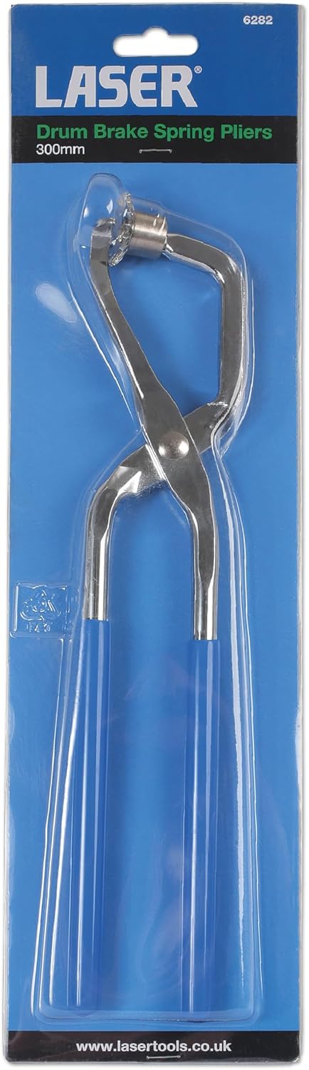 Laser 6282 Drum Brake Spring Pliers, Blue, 300mm