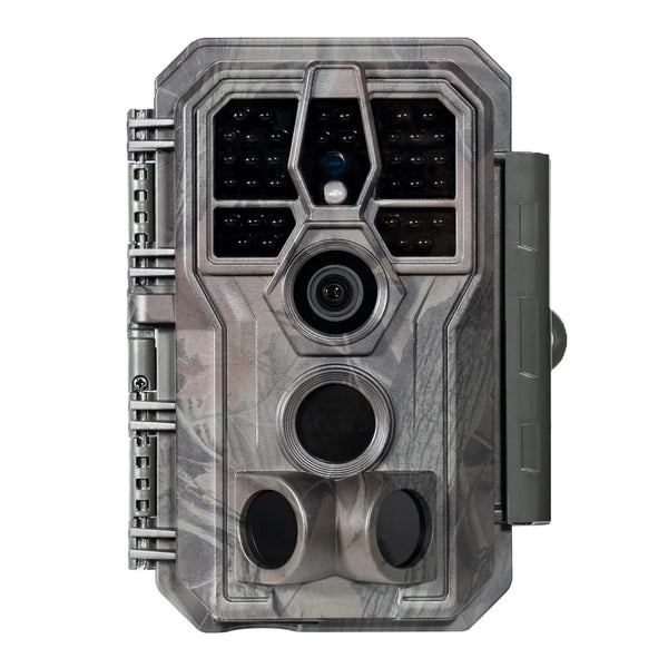 GardePro E5S Wildlife Camera, 64MP 1296p Trail Camera, H.264 Video, 100ft Night Vision, Ultra-fast 0.1s Motion Activated, Garden Camera Trap