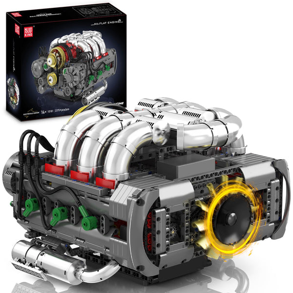 Mould King V12 Engine Building Block Sets, V12 Engine Model Kit That Runs, MOC Engineering Model Building Kit with Battery and Motor, Engineering Building Blocks for Adults (3472 PCS)