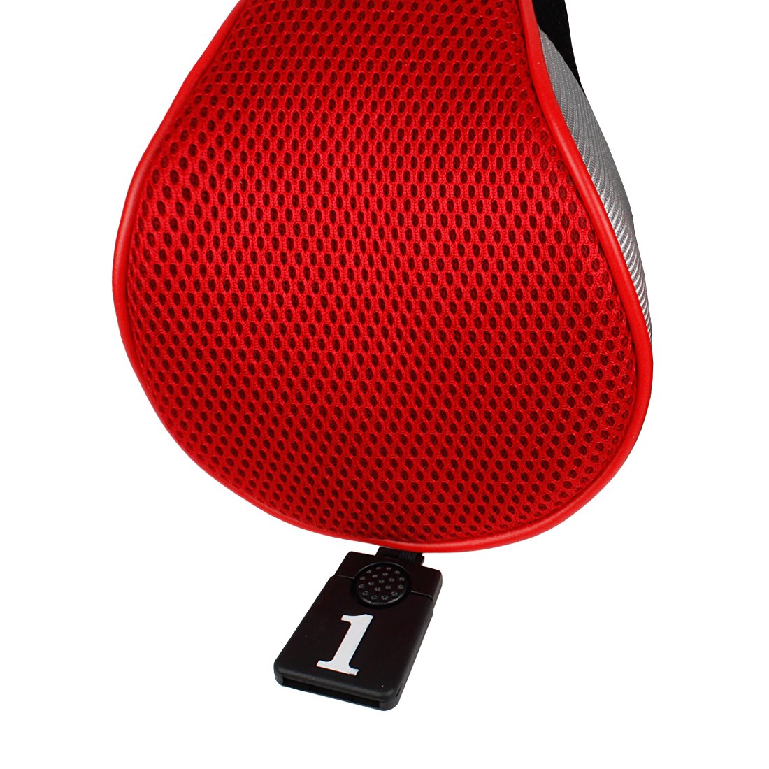 Andux 5pcs/Set Golf 460cc Driver Fairway Wood Club Head Covers Long Neck Black/Red