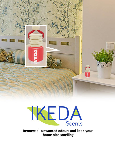 Ikeda scents Ikeda Car Air Fresheners | Automotive Hanging Pendant | Auto Perfume Diffuser with Real Oil | Strong and Long Last Fragrance | Fresh Smell Cover Odours | Car Accessories for Men Women