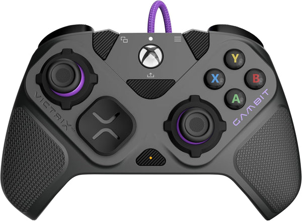 Turtle Beach Victrix Gambit Prime Wired Tournament Controller for Xbox Series X or S, Xbox One and Windows PC - Officially Licensed by Xbox, Swappable Thumbsticks, Remappable Buttons