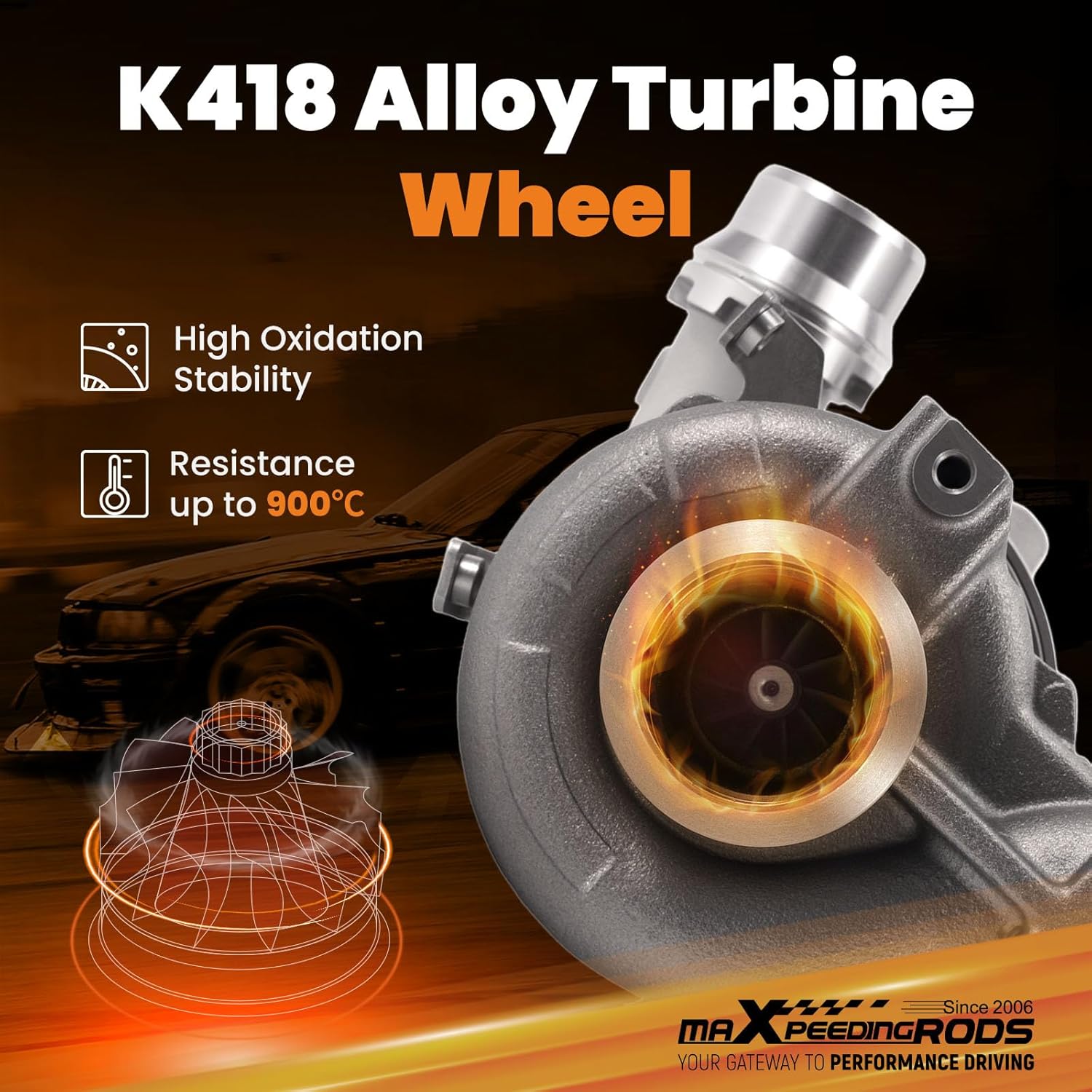 maXpeedingrods Turbo Turbocharger for Nissan Cube Juke Qashqai 1.5 dCi 110 BHP, 81 kW 2010-2013 for Mercedes A B Class 1.5 dCi 110 BHP, 81 kW 54389880002 6070900280