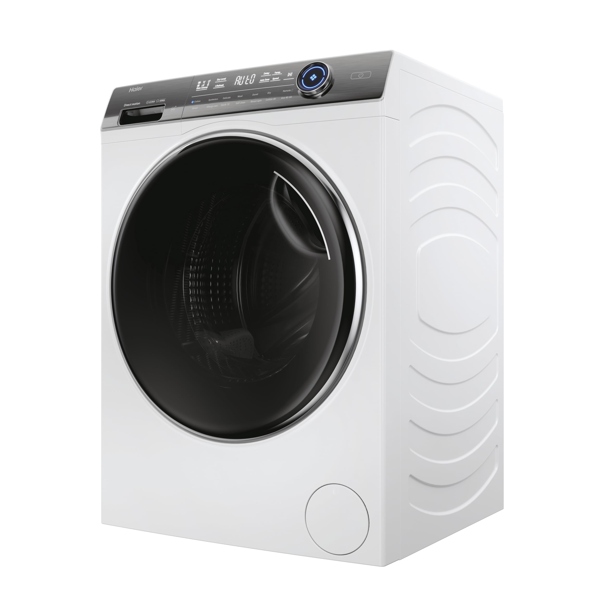 Haier I-Pro Series 7 Plus HWD100-BD14979NU1 Freestanding Washer Dryer, Max. cotton filling capacity 10 kg, 1400 RPM, Direct Motion Motor, Anti-Bacterial Treatment, White, 60x62x85 cm