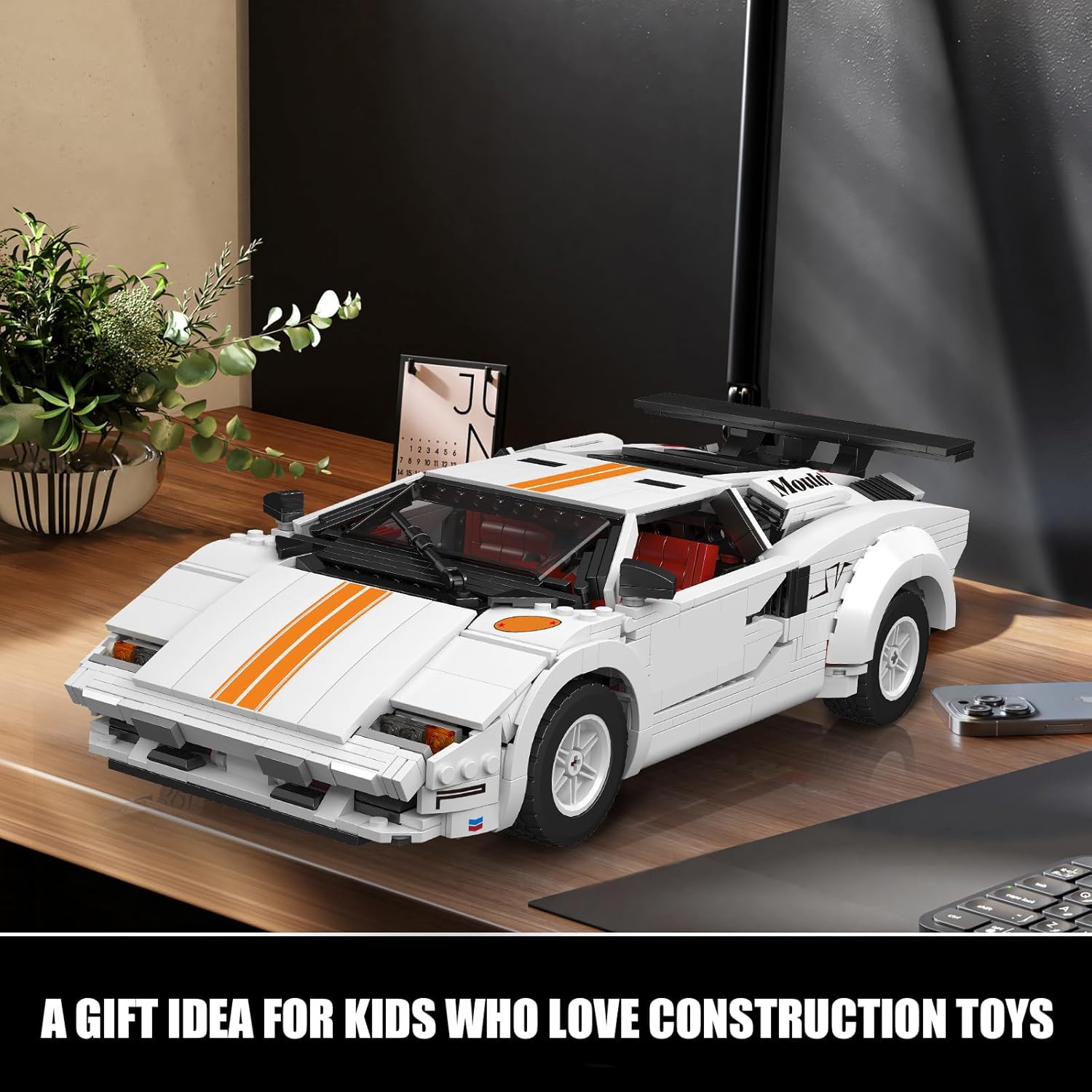 Mould King Super Sports Car Building Blocks Set, 1349 Pieces MOC Building Kit Toys Collectible Set for Adults, Sports Car Model