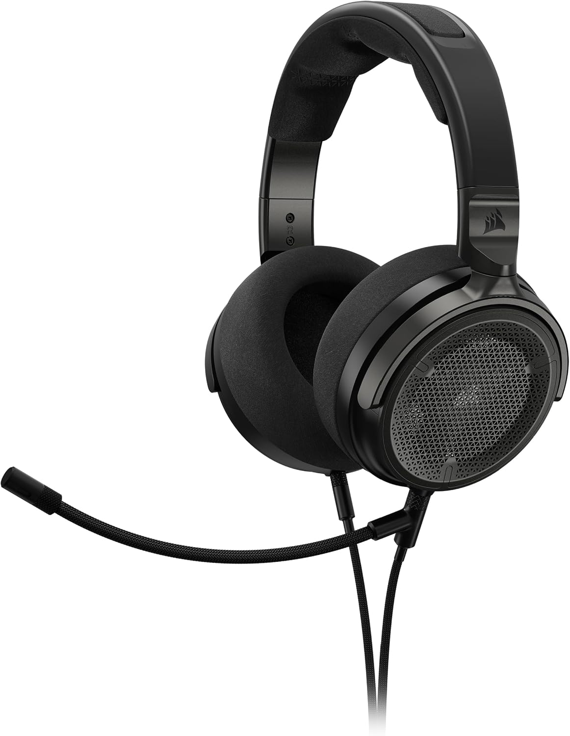Corsair VIRTUOSO PRO Wired Open Back Gaming Headset - Detachable Uni-Directional Microphone - 50mm Graphene Drivers - 20Hz-40 kHz Frequency Reponse - Carbon