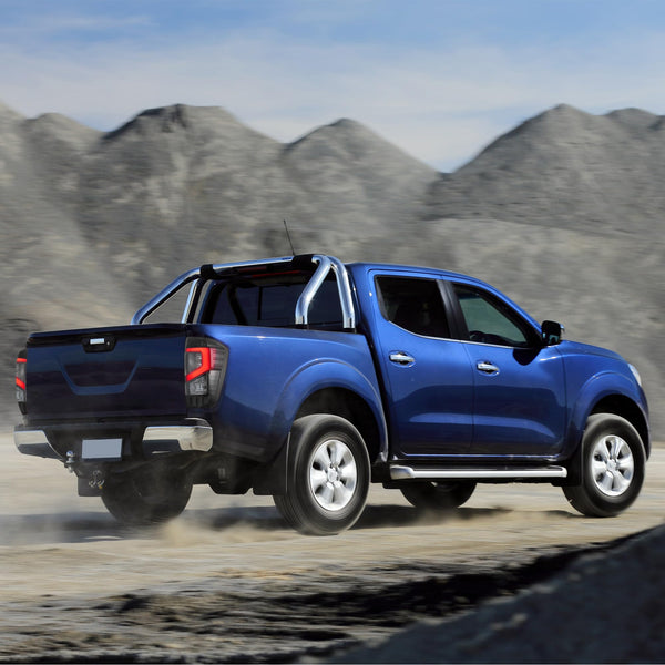 LED Rear Lights compatible with 3rd Gen D23 NP300 Navara Frontier Pickup Truck 2014-2023, Driver & Passenger Side - Smoked