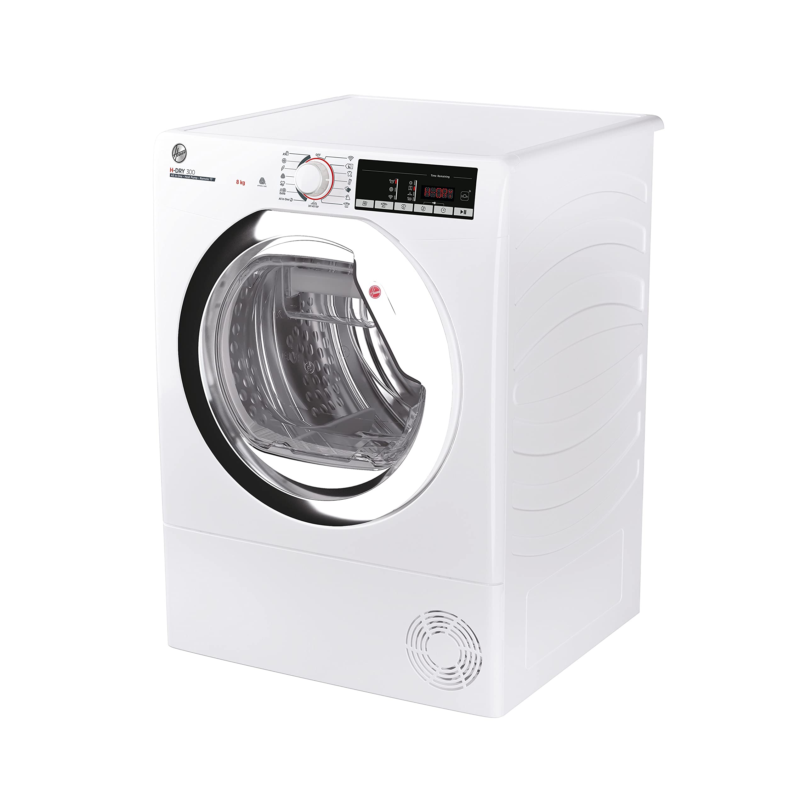 Hoover H-DRY 500 Heat Pump Tumble Dryer, 9 Kg, Class A++, Wi-Fi + Bluetooth, Four Drying Levels, Eco-Power Inverter Motor, Advanced Care, White, 59.6x60.4x85 cm - NDE H9A2TCE-80