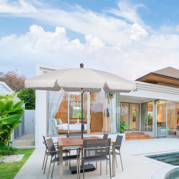 Sekey 2m Garden Parasol with Umbrella Cover - Adjustable and Portable Patio Umbrella for Beach, Garden, Pool, and Patio - UPF 50+ Sun Protection