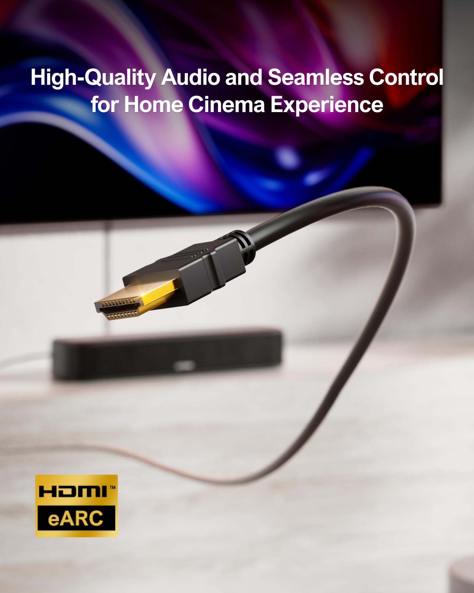 ULTIMEA 4.1ch Sound Bar for Smart TV with Subwoofer, App, Peak Power 200W, 2-in-1 Detachable Bluetooth 5.3 Soundbar, Bass Adjustable, 3 EQ Modes TV Sound Bar, ARC/Optical/Aux, Apollo S50 2025 Version