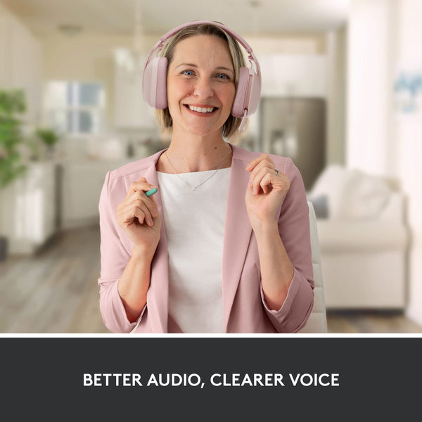 Logitech Brio 500 Full HD Webcam with Auto Light Correction, show Mode, Dual Noise Reduction Mics, Webcam Privacy Cover, Works with Microsoft Teams, Google Meet, Zoom, USB-C Cable, Streaming - White