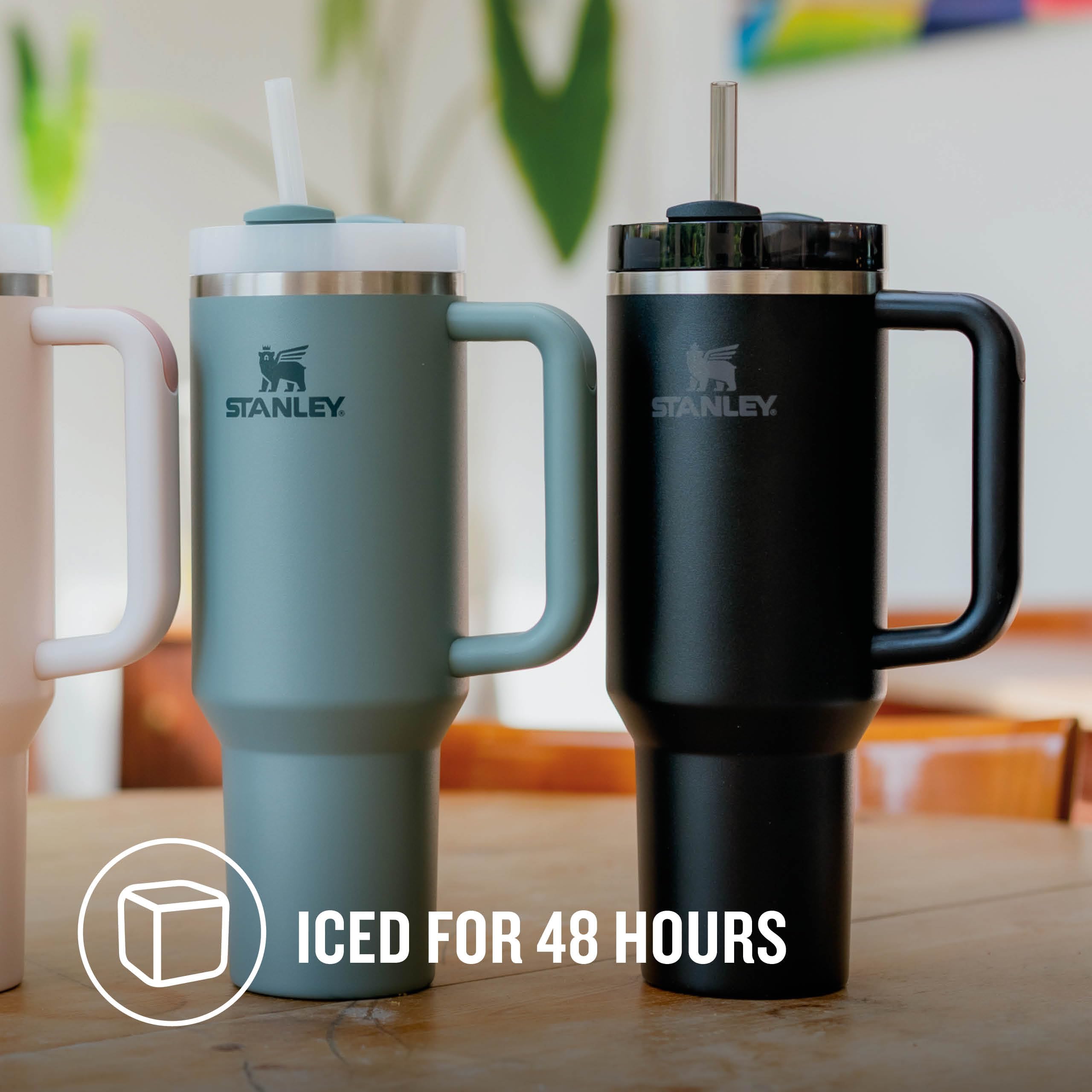 STANLEY Quencher H2.0 Flowstate Tumbler 1.2L - Cold for 11 Hours - Iced for 48 Hours - Metal Water Bottle with Straw, Handle and Lid - Dishwasher Safe - Travel Mug for Cold Drinks