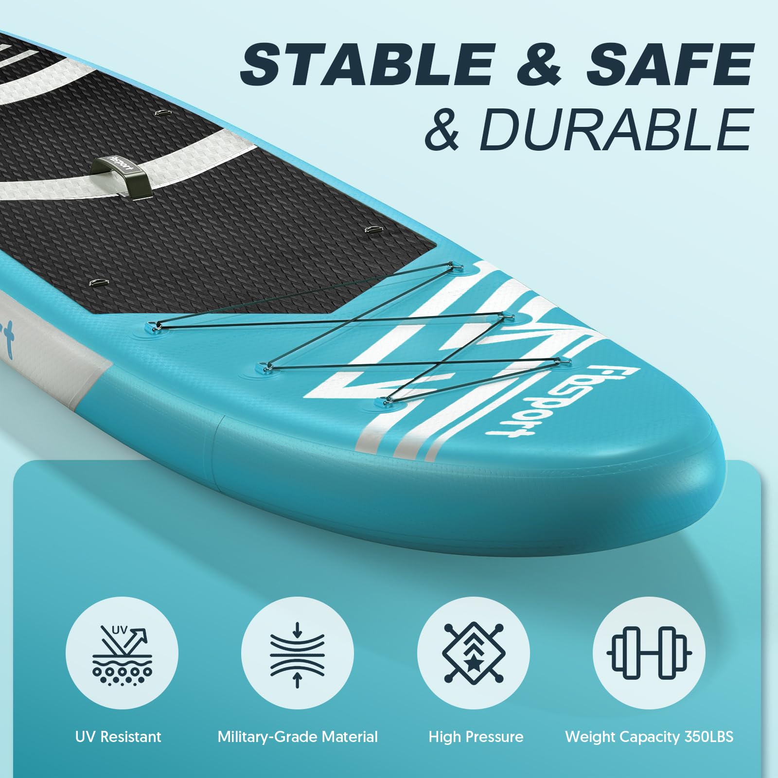 FBSPORT Inflatable Stand Up Paddle Boards,SUP Board,6" Thick Stand Up Paddle Boarding,Paddling Board for Youth & Adult,Surfboard,SUP with Adjustable Paddle/Backpack/Pump/Removable Fin