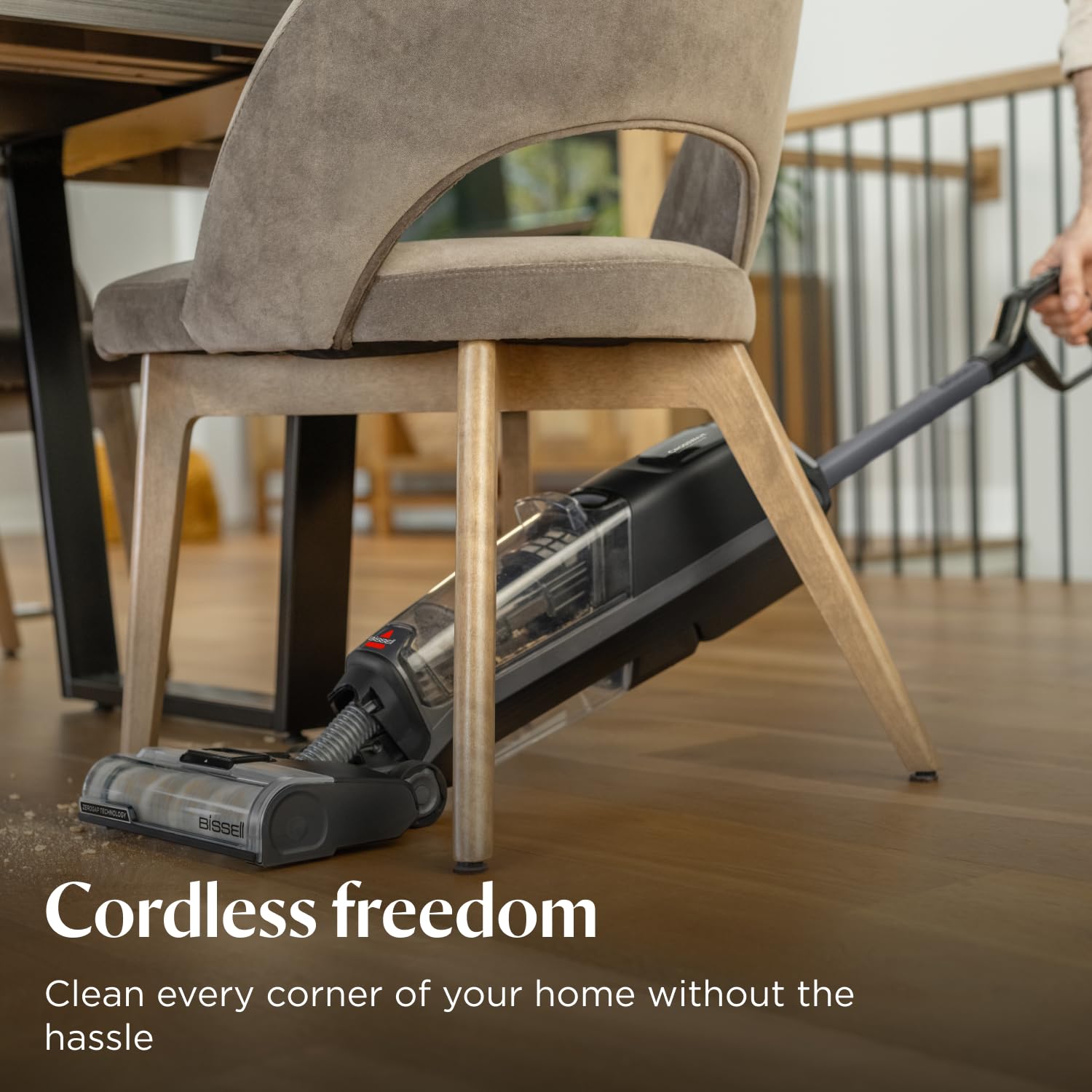 BISSELL CrossWave OmniForce, Wet and Dry Vacuum Cleaner, Powerful Floor Cleaner Machine, Multi-Surface, Cordless Vacuum Cleaner with Turbo Mode & Vacuum-Only Mode, Wet Vac up to 240m2, 69 dBA, 3912E