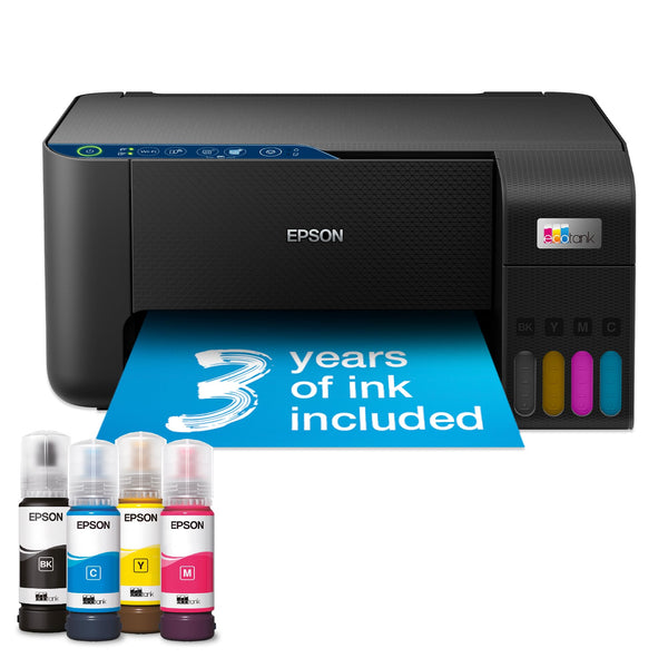 Epson EcoTank ET-2850 A4 Multifunction Air Print and Wi-Fi Ink Tank Printer with double sided printing, Up To 3 Years Of Ink Included