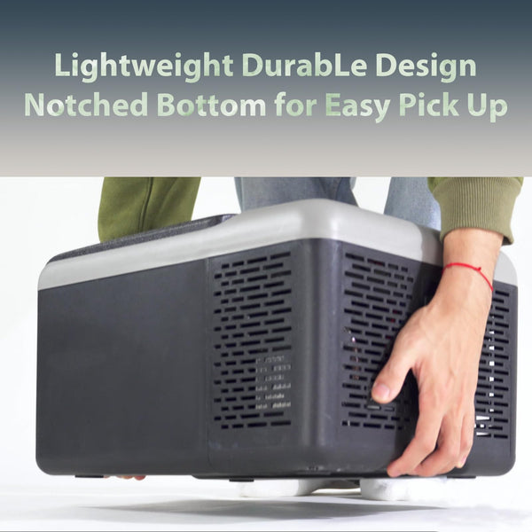 Alpicool C9PT 9L Compressor Car Fridge Freezer, DC 12v Camping Refrigerator, Portable Mini Cool Box for TruckCampervanRVBoat, -20℃ to 20℃(Black)