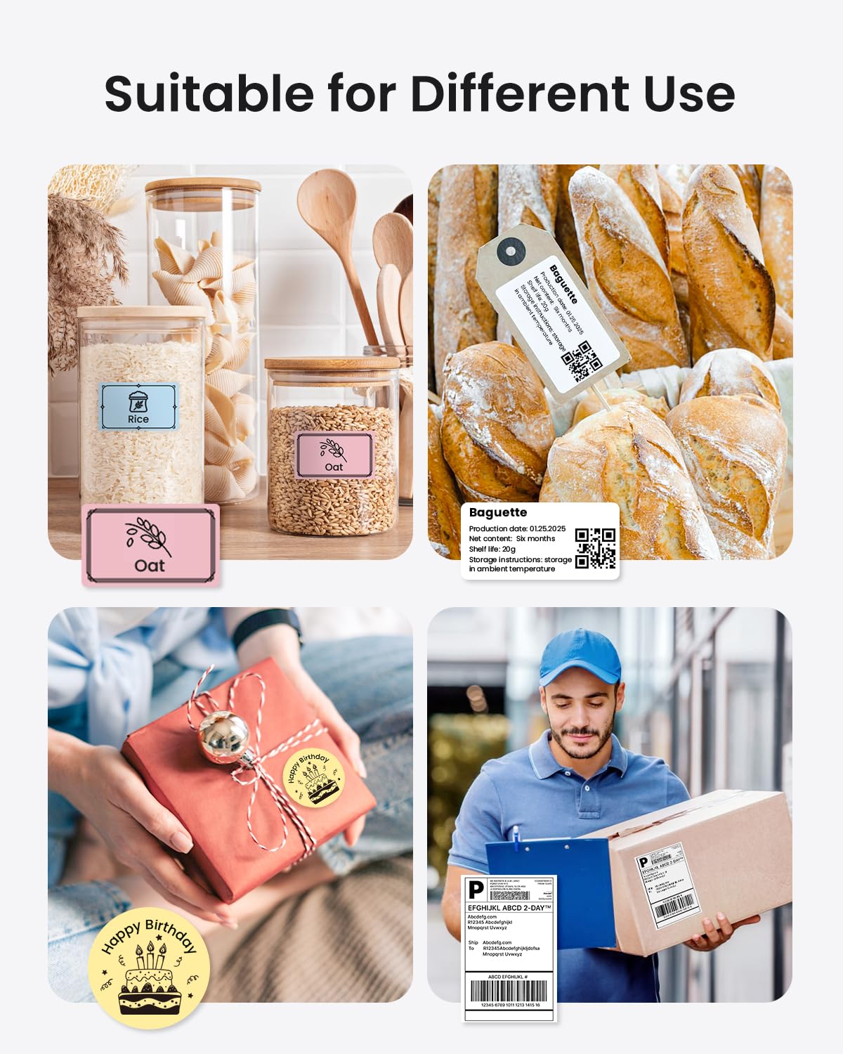 POLONO Bluetooth Thermal Shipping Label Printer, Wireless 4x6 Shipping Label Printer for Small Business, Support iOS, Android, Windows and Mac, Compatible with Amazon, Ebay, Shopify, Etsy, USPS (Grey)