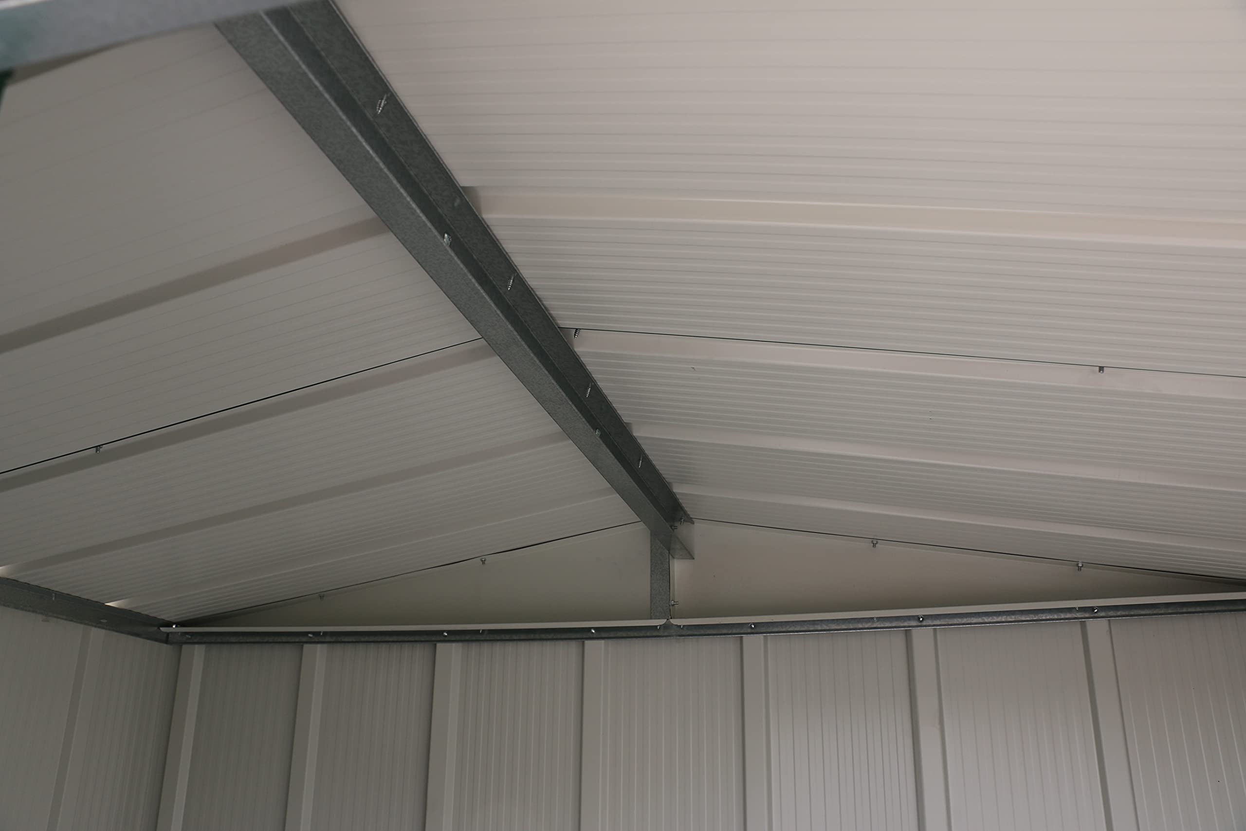 Duramax ECO 8 x 8 (6.35 m2) Metal Garden Storage Shed, Hot-Dipped Galvanized Metal Garden Shed, Tool Storage Shed, Strong Reinforced Roof Structure, Maintenance-Free Metal Shed, Anthracite