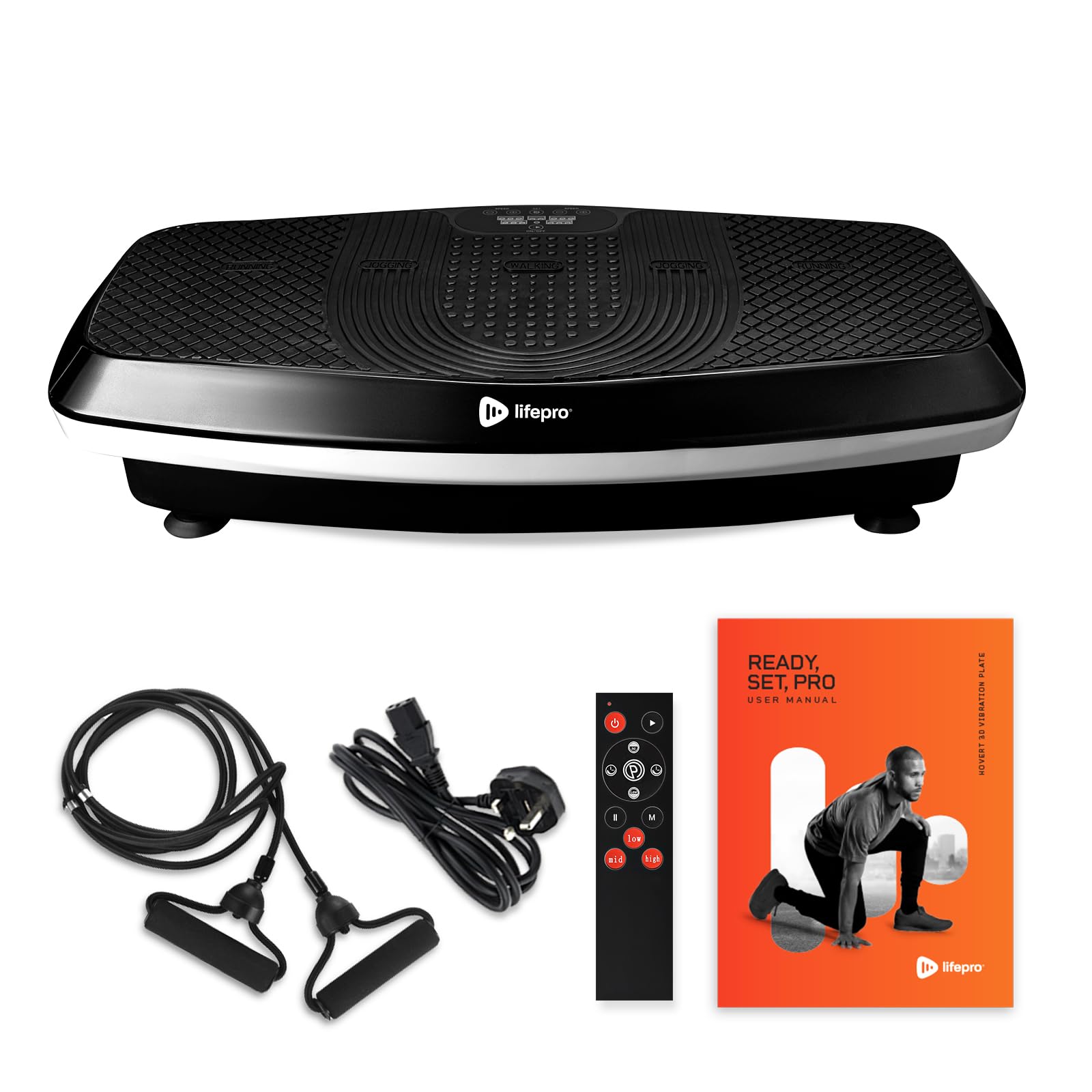 LifePro Hovert 3D Vibration Plate Machine, Dual Motor Oscillation, Lateral and 3D Motion Vibration Platform Machine, Full Body Workout Equipment for Home Exercise and Fitness Training