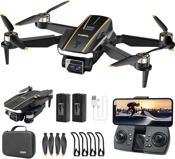 2650 ft Control Range Super Enduring Brushless Motor Drone with 84 Mins Super Long Flight Time, Drone with 4K HD Camera for Beginners, CHUBORY A77 WiFi Quadcopter, Follow Me, Auto Hover, 3 Batteries