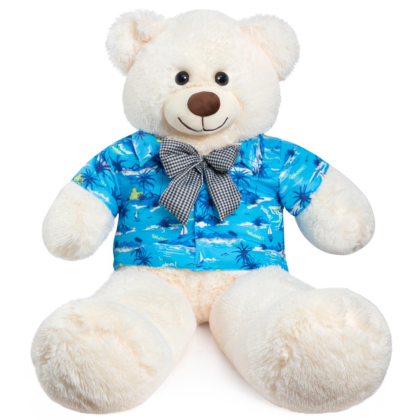 HollyHOME 150cm Giant Teddy Bear Stuffed Animal Large Soft Toys Plush Bear, Light Brown Age 3+