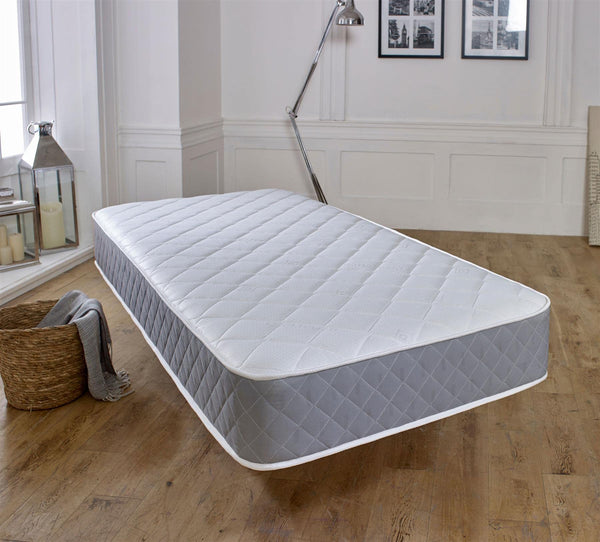 Extreme Comfort Spring Coil Diamond Grey Essentials Mattress | 2ft6 Small Single (75cm x 190cm) | Foam Free Spring Coil | Plush Feel | Cooltouch Plus