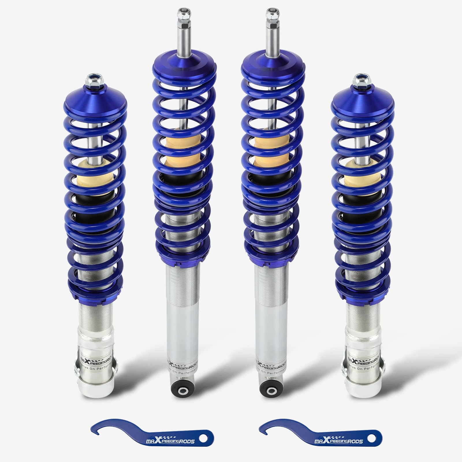 maXpeedingrods Coilovers for Golf Mk2 (19E) for Golf Mk3 (1H/1E) for Jetta Mk2 (19E) for Jetta/Vento Mk3 (1H)- Blue