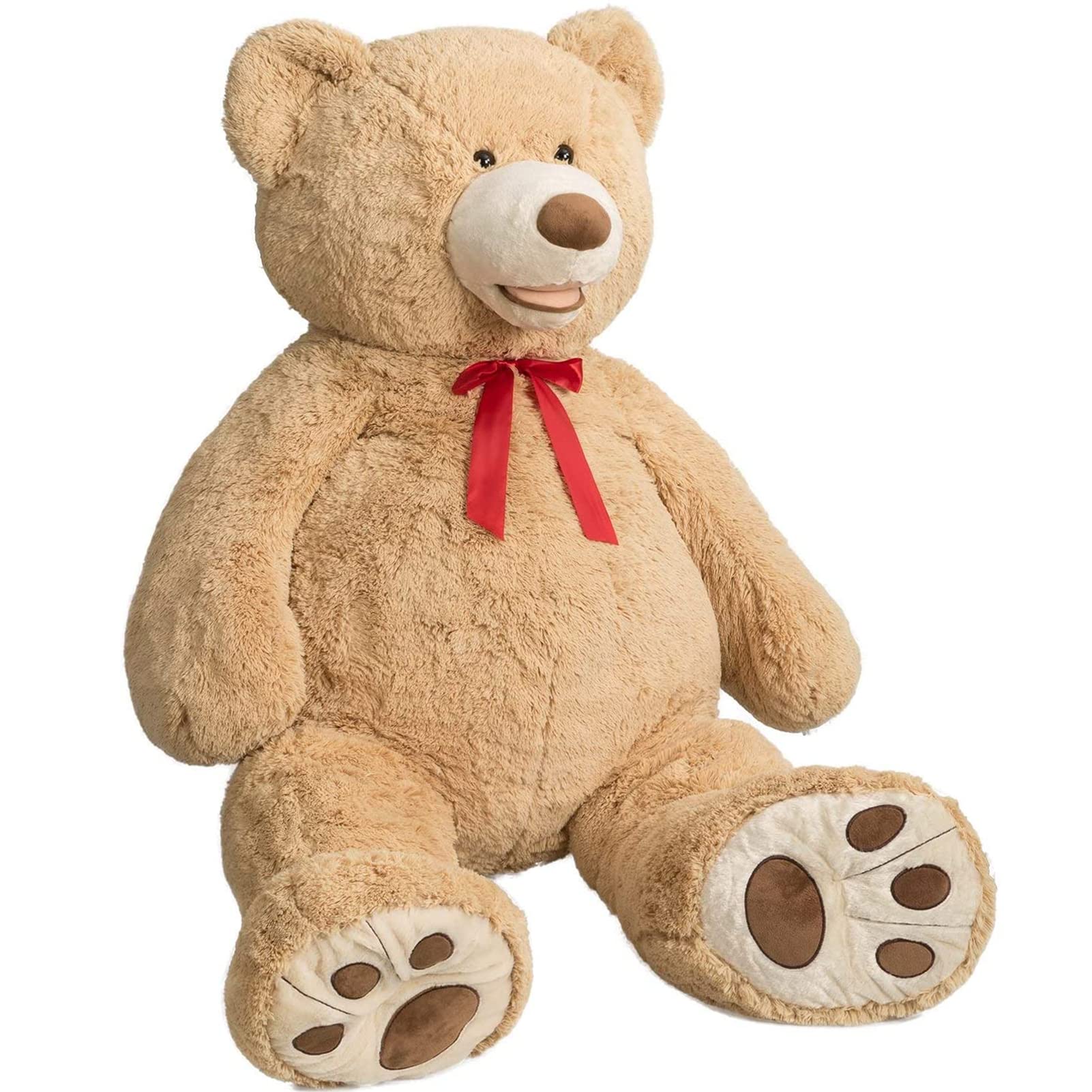 HollyHOME 150cm Giant Teddy Bear Stuffed Animal Large Soft Toys Plush Bear, Light Brown Age 3+