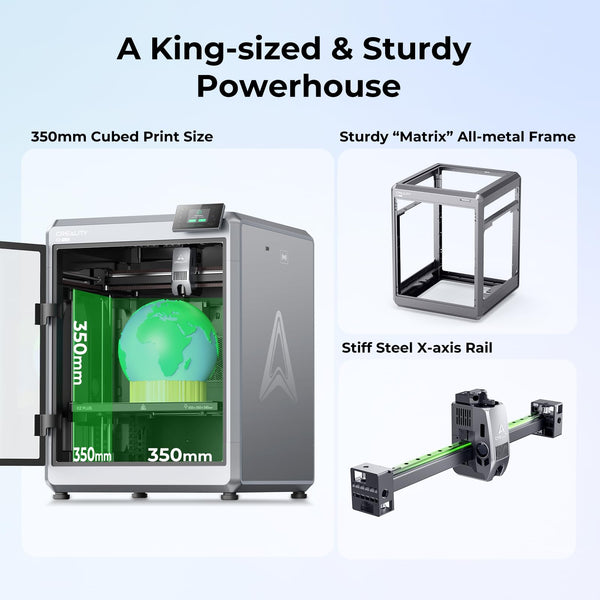 Creality K1C 3D Printer, 600mm/s Fast Speed Clog-Free Extruder Auto Leveling 3D Printers with AI Camera for 300°C Printing,Switchable Silent Mode Reliable Carbon Fiber 3D Printing 220*220*250mm(Black)