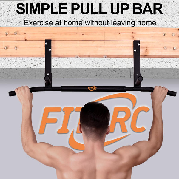 Fitarc Joist Mount Pull Up Bar, Chin Up Bar Ceiling Mount, Heavy Duty, Workout for Home Gym, 42 in Wide,Black